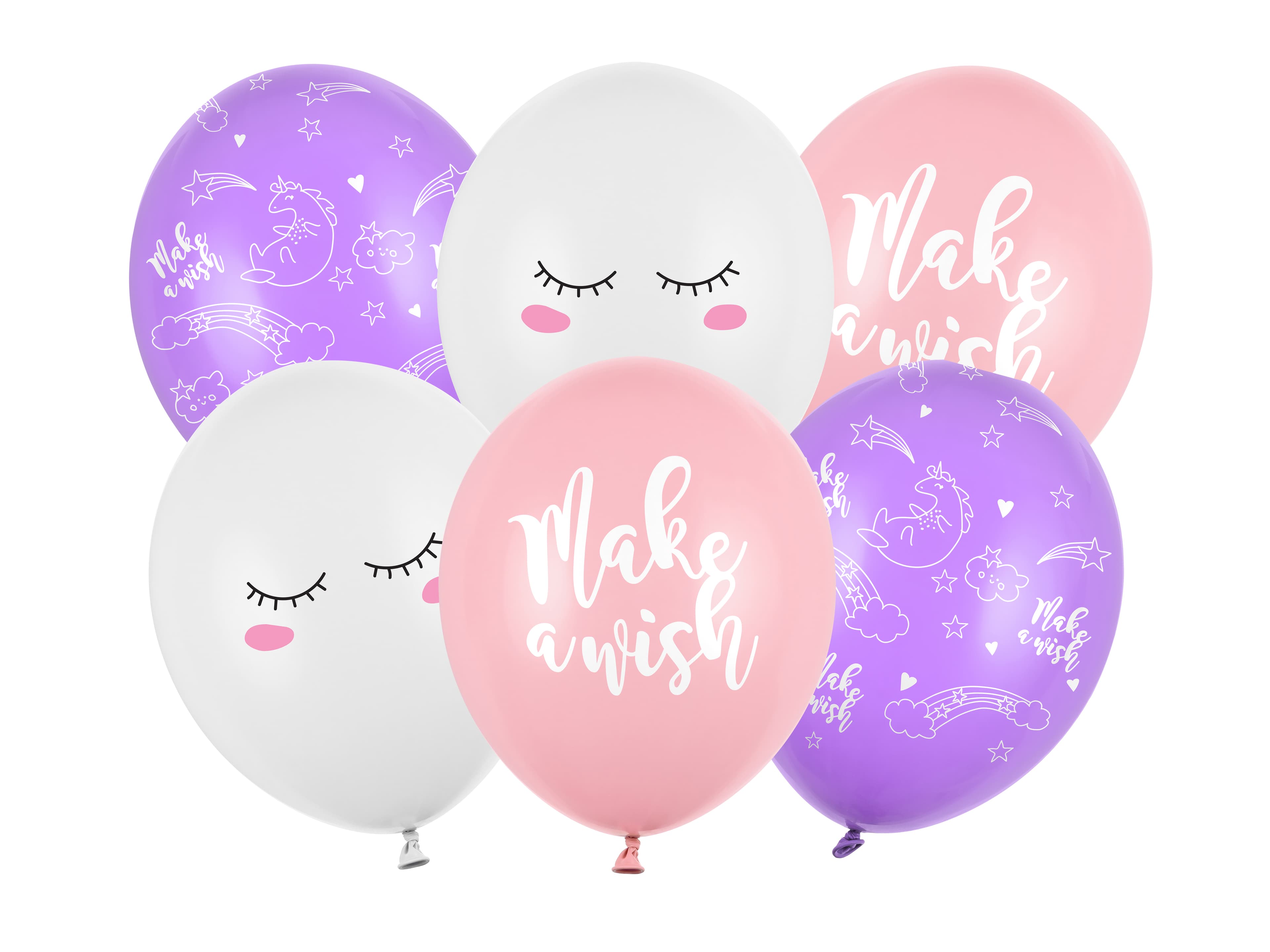 Ballons licorne pastel (lot de 6) Ballons anniversaire thème licorne