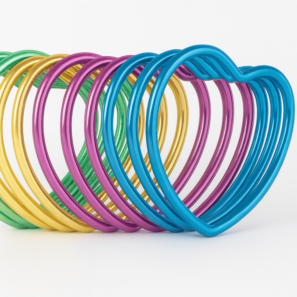 Lot de 12 bracelets Cœur Fantaisie