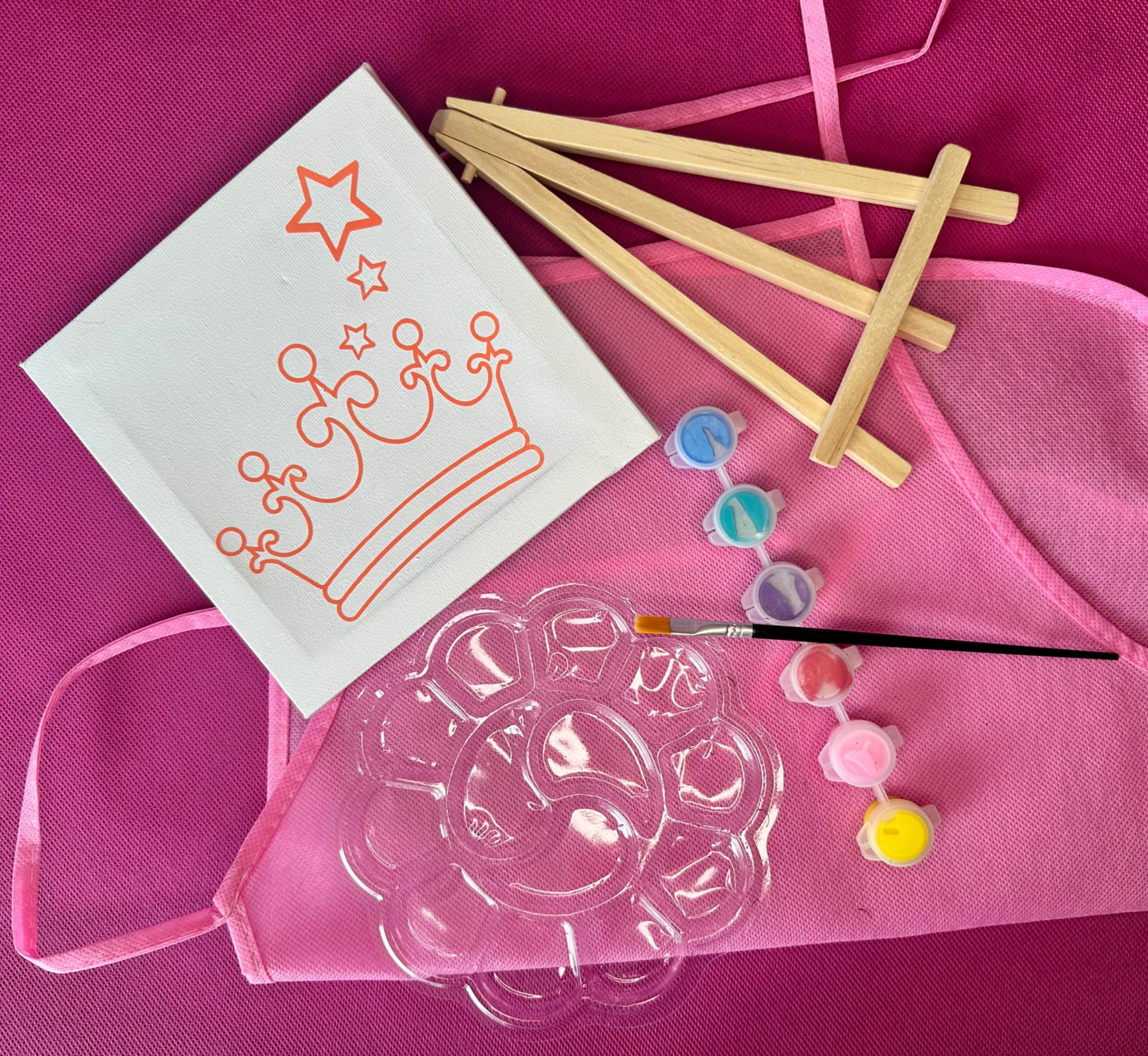 DIY Kit tableau Princesse à peindre