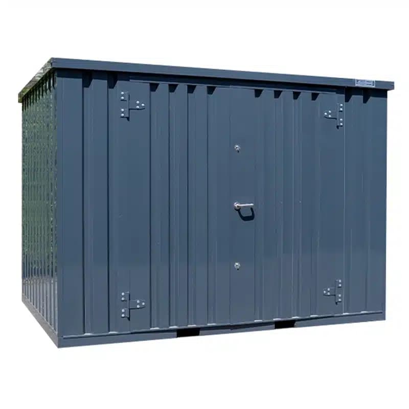 Lagercontainer 3 x 2 m Doppeltür Lange Seite Anthrazit RAL 7016