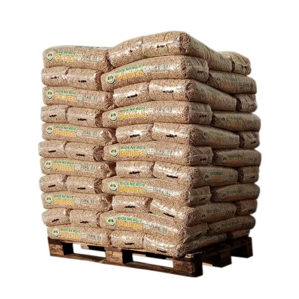 Pellet Bio Energie – Palete com 66 sacos de 15 kg