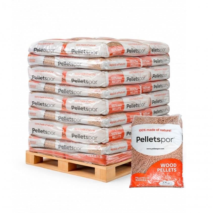 Pelletspor 6mm - Palete de 65 sacos de 15kg