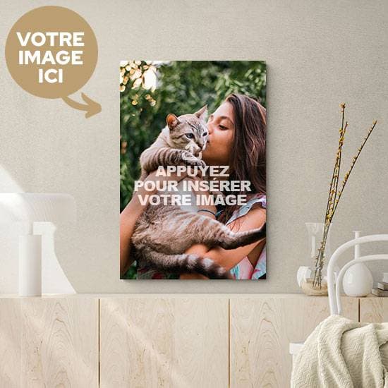 Cadre photo personnalisé Tableau monté sur châssis 90x60