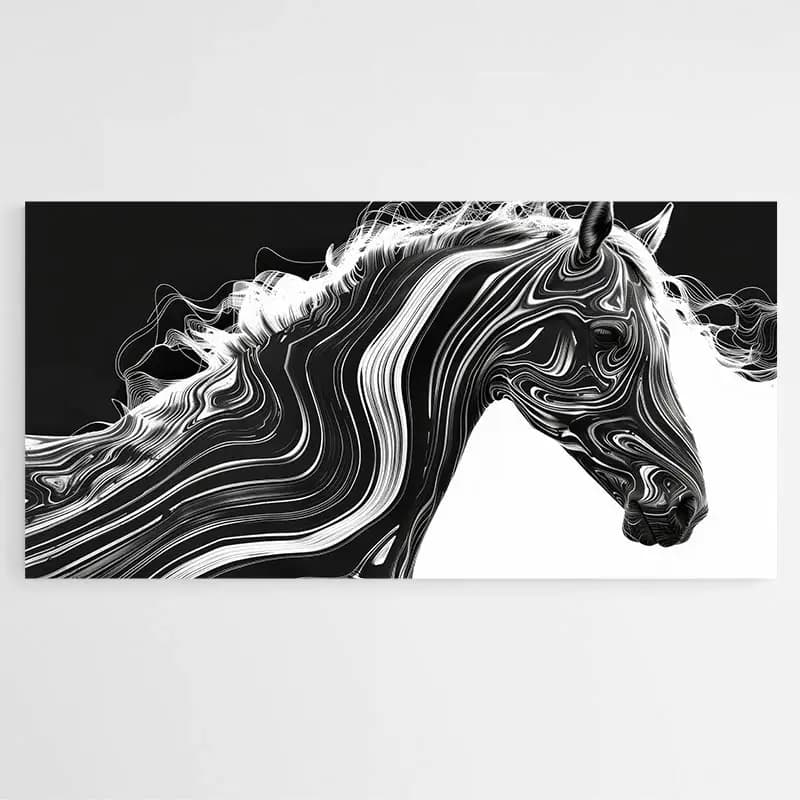 Tableau Cheval Design Tableau monté sur châssis 40x80
