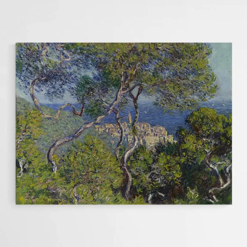 Bordighera - Monet Tableau monté sur châssis 90x120