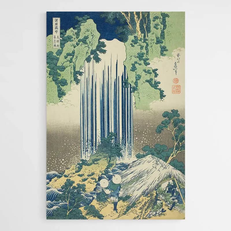 Cascade - Hokusai Tableau sur aluminium 80x120