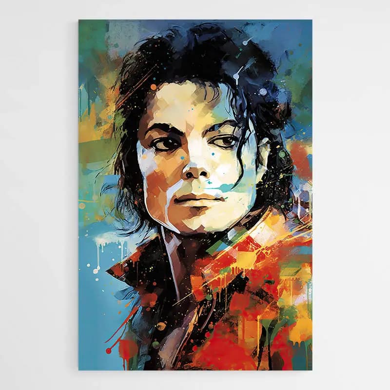 Tableau Michael Jackson Tableau monté sur châssis 60x90