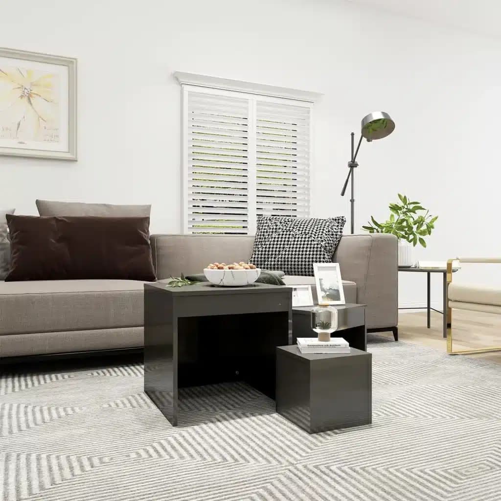 Ensemble de Tables Gigognes Noires