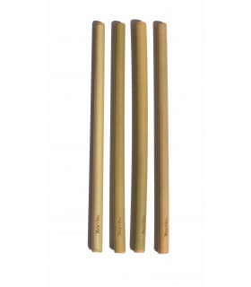 Lot de 4 Pailles en Bambou