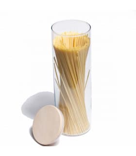 Bocal verre, couvercle en bois - 1,8 L