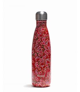 Bouteille Isotherme Inox - Fleurs Rouge 500 ml