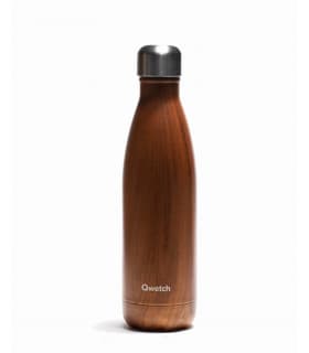 Bouteille Isotherme Inox Bois - 500 ml