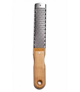 Râpe Fromage en Inox et Bois de Cerisier