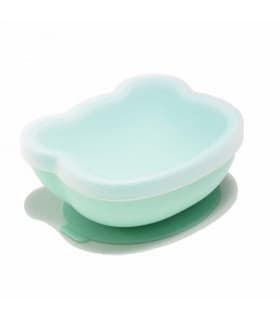 Bol à Ventouse en Silicone - Minty Green