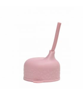 Bec Anti-Fuite avec une Paille en Silicone - Vieux Rose
