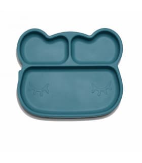 Assiette Bébé à Compartiments - Ours Blue Dusk