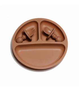 Assiette Compartimentée avec Couverts - Clay