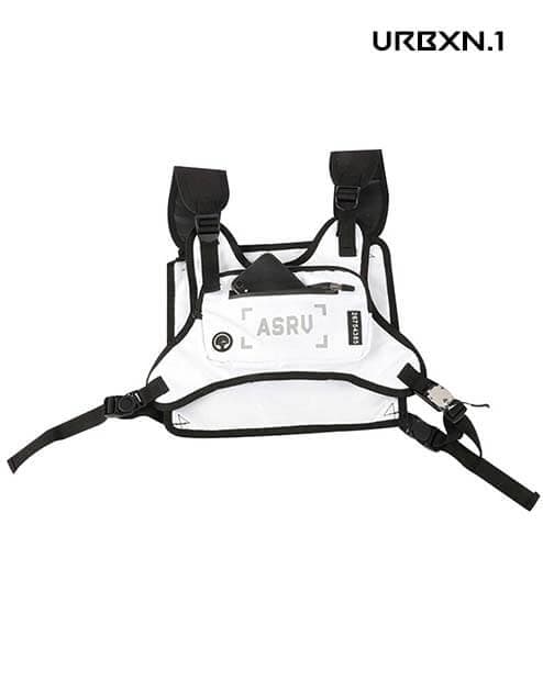 Techwear Chest Bag - Weiß