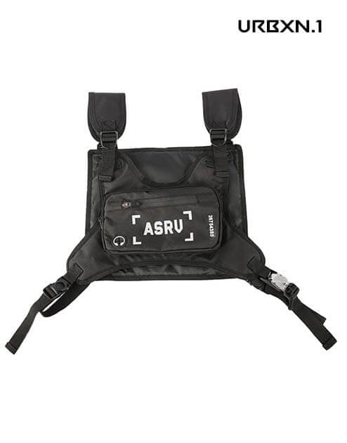 Techwear Chest Bag - Schwarz