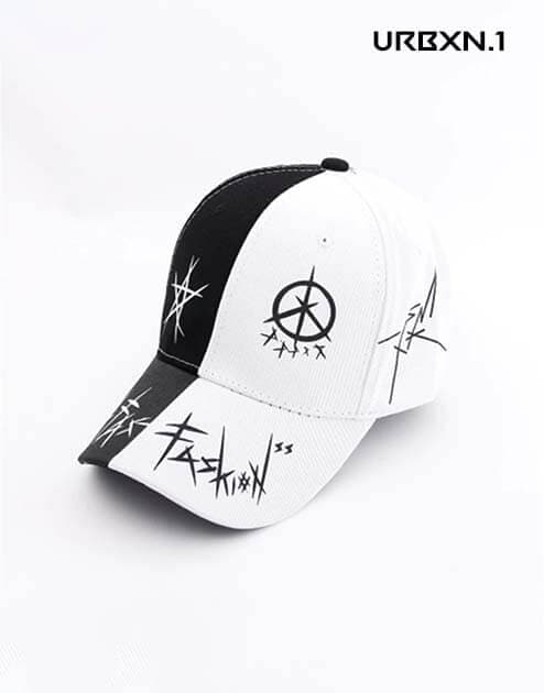 Techwear Headwear - Schwarz und weiß