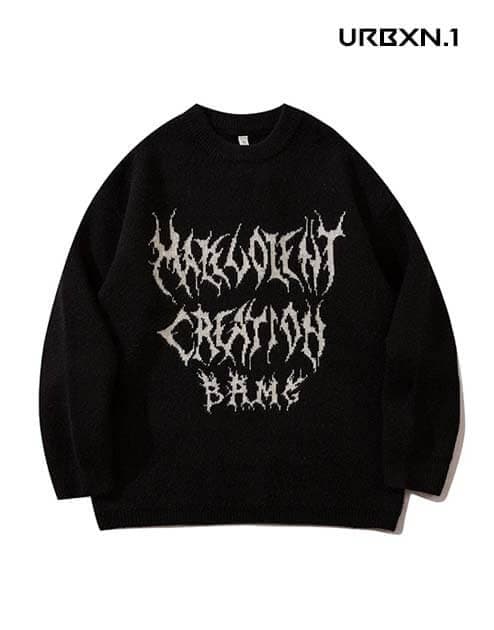Grunge Pullover - Schwarz - XXL
