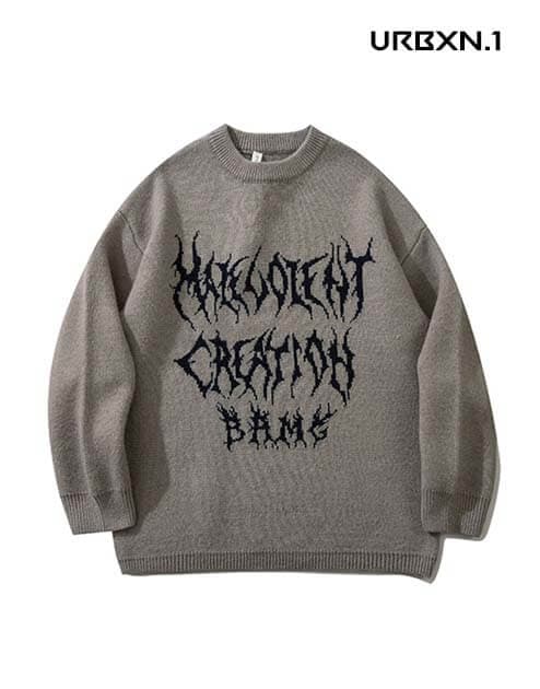 Grunge Pullover - Grau - XL