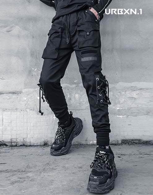 Lace Up Pants - M