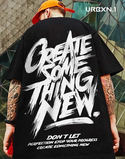 Black Shirt Streetwear - 3XL