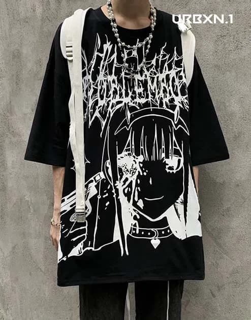 Harajuku Anime Shirt - 4XL