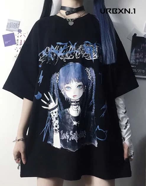 Harajuku Shirt Girl - S