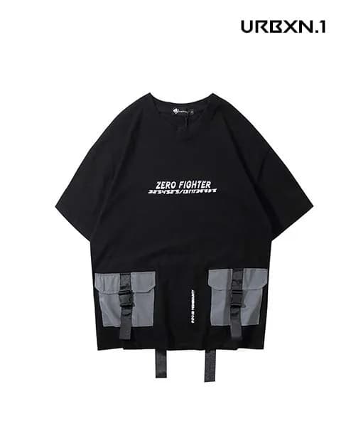 Reflektierendes T Shirt - Schwarz - S