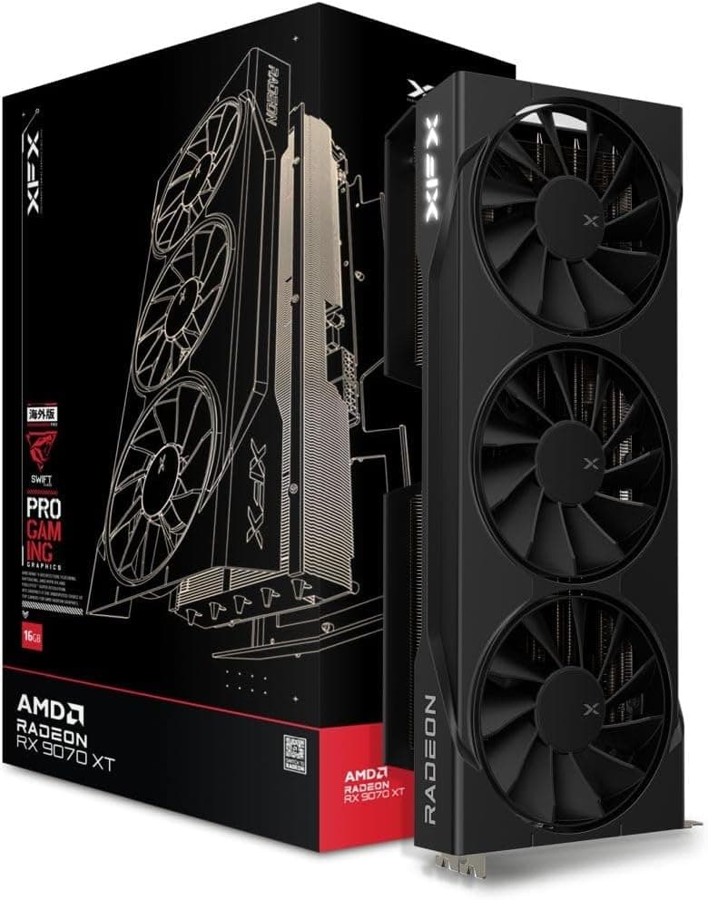 XFX Swift AMD Radeon RX 9070 XT Gaming Edition 16GB GDDR6 Grafikkarte RX-97TSWF3BA (Swift Edition)