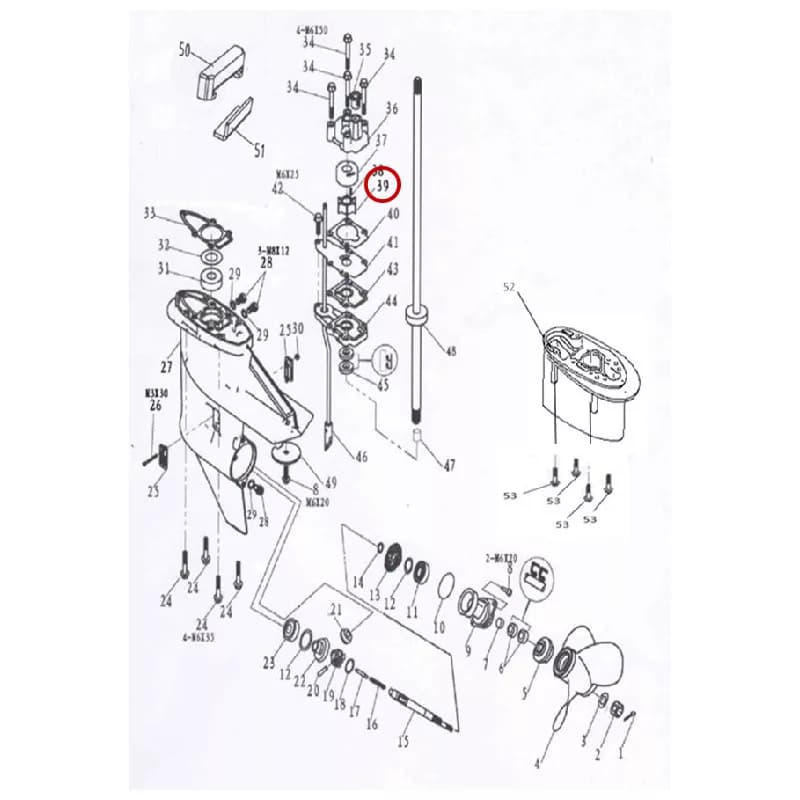 Piece Detachee Moteur Sail 9.9 Cv -
