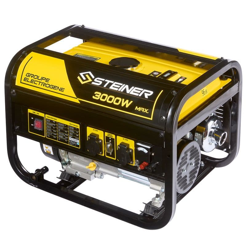 Groupe Electrogène Essence 208cc 3000w Max Steiner