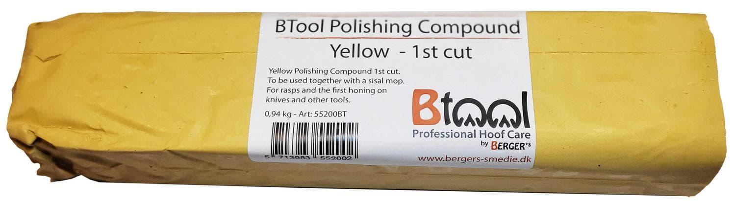 Pâte abrasive Jaune BTool (pour affûtage des râpes et outils)