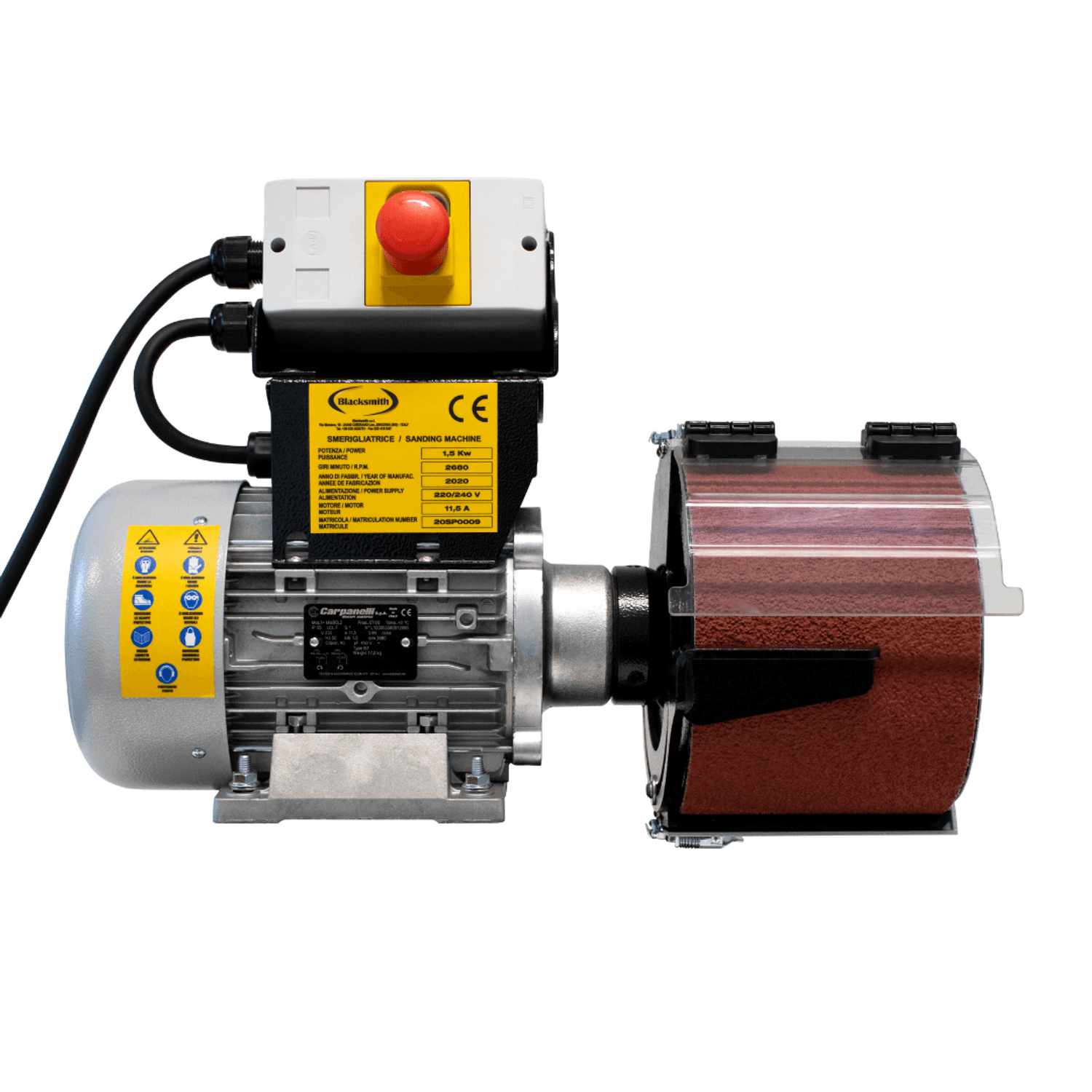 Ponceuse XP150 Blacksmith Bande ronde 1.5KW Droite