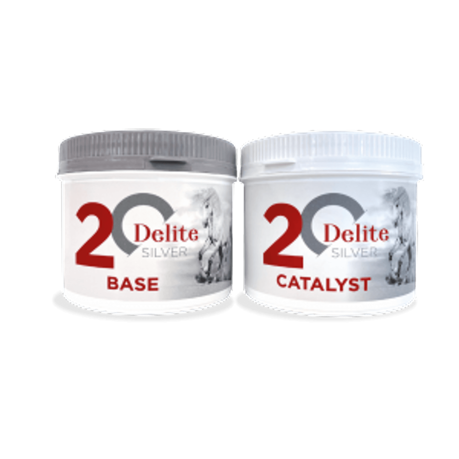 Silicone De Lite Silver 20 Shores (2x900gr) DePlano