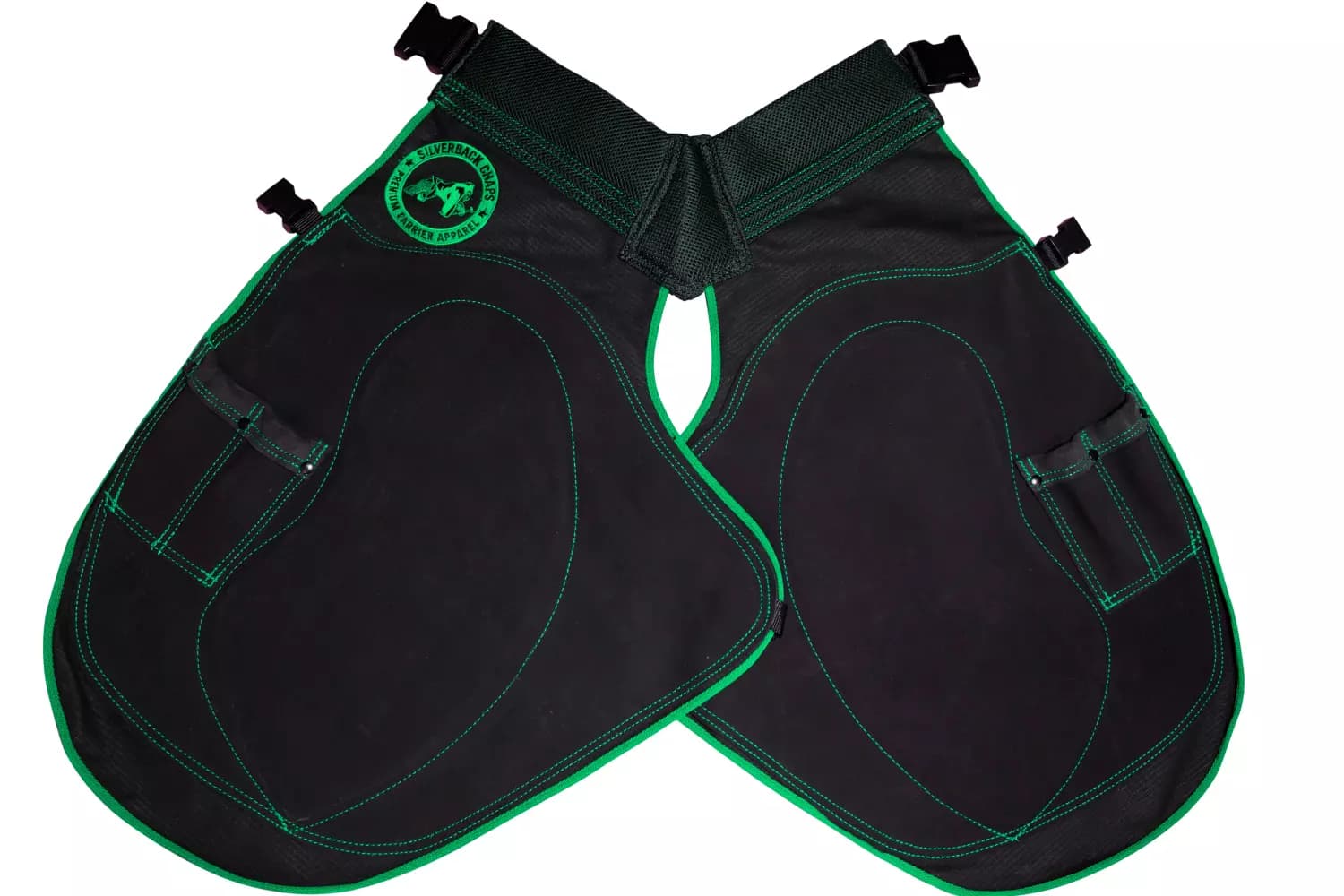 Tablier LITE PRO BLACK Silverback liseret Vert