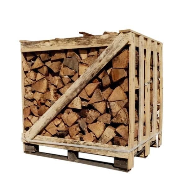 Hartholz-Kaminholz 50 cm – luftgetrocknet – Palette 1 m³ – 1,3 Ster – Mischung aus Esche, Buche, Eiche und Hainbuche