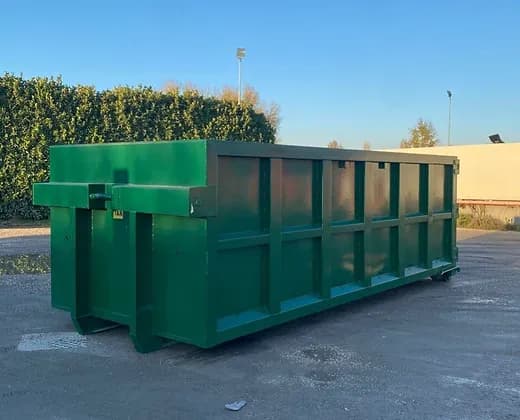 Offener Roll-Off-Container in Grün – Für sperrigen Abfall-Neu