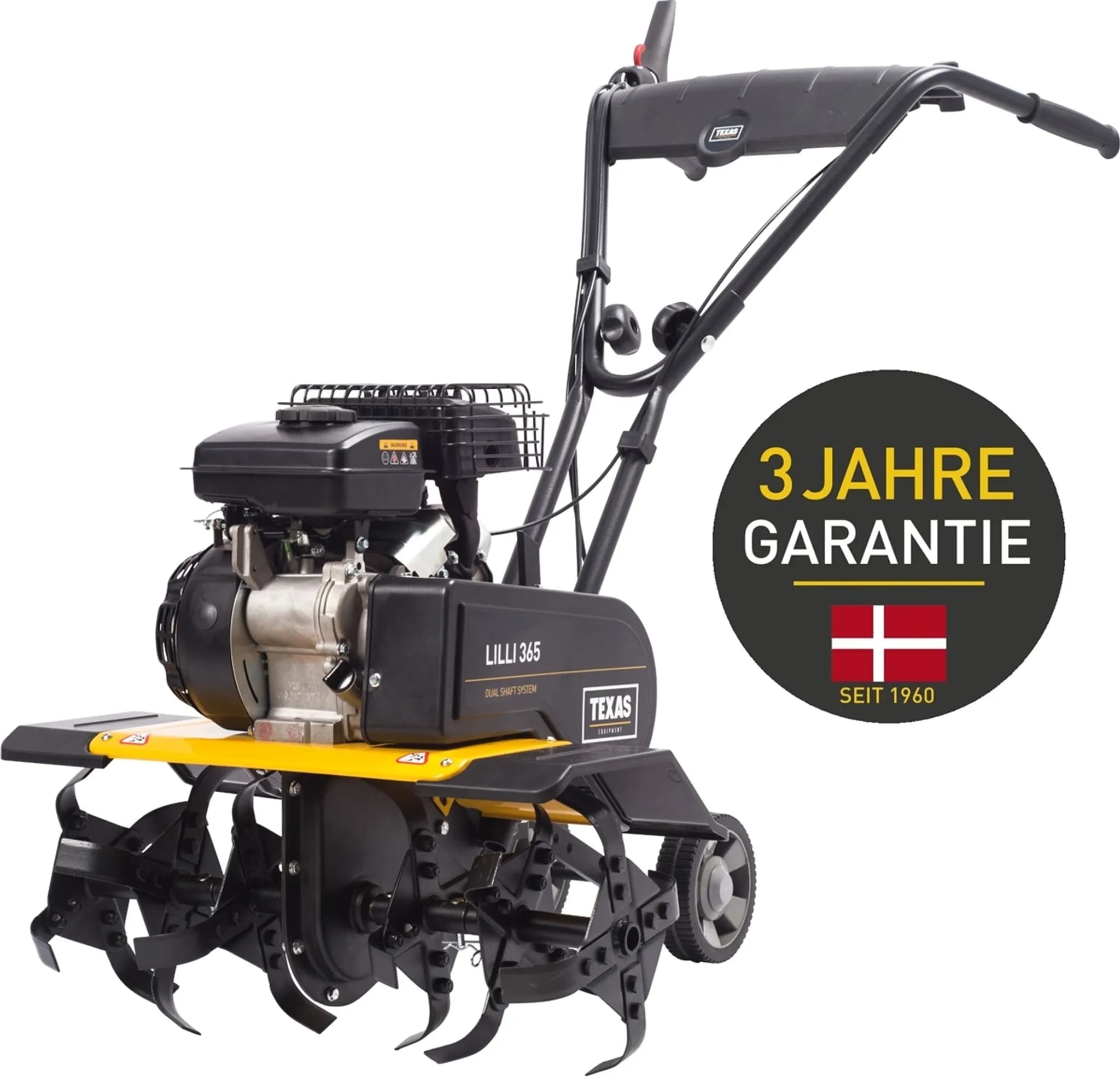 TEXAS Gartenfräse Motorhacke Bodenhacke Bodenfräse Pflug Benzin Lilli 365TG