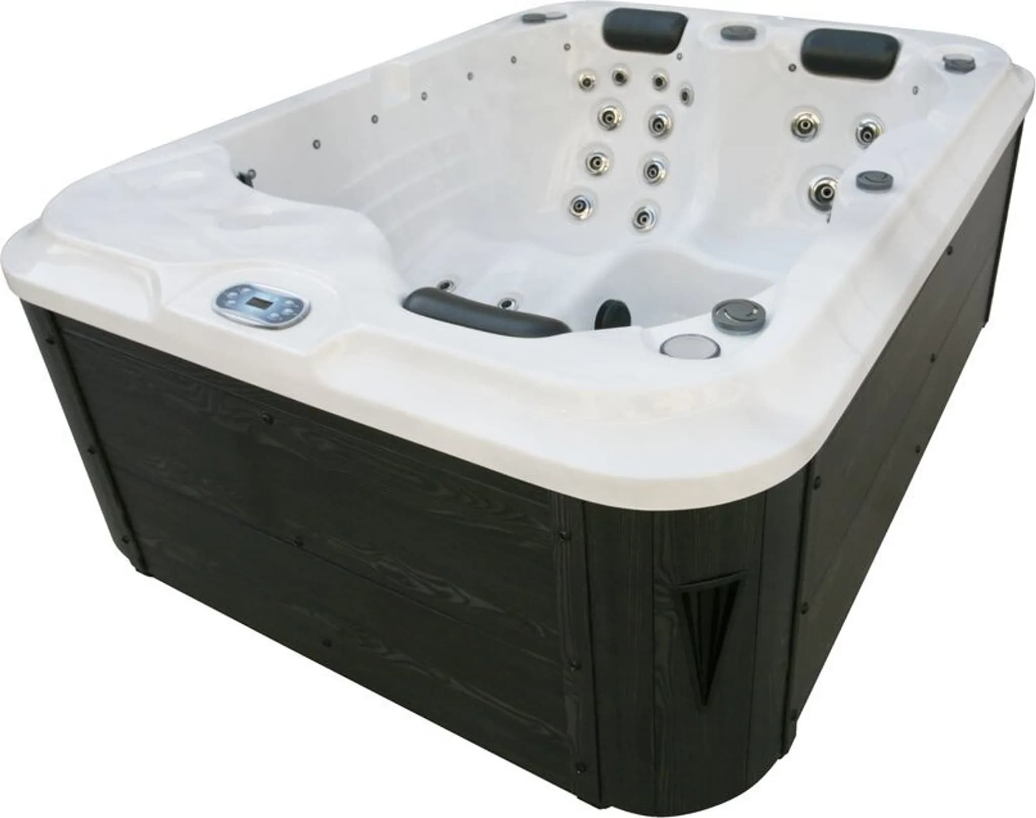 Outdoorwhirlpool FIJI Sterling Silver inkl. Abdeckung - 210 x 160 x 80cm