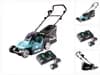 Makita DLM 432 PG2 Akku Rasenmäher 36 V ( 2x 18 V ) 43 cm Brushless + 2x Akku 6,0 Ah + Doppel Ladegerät
