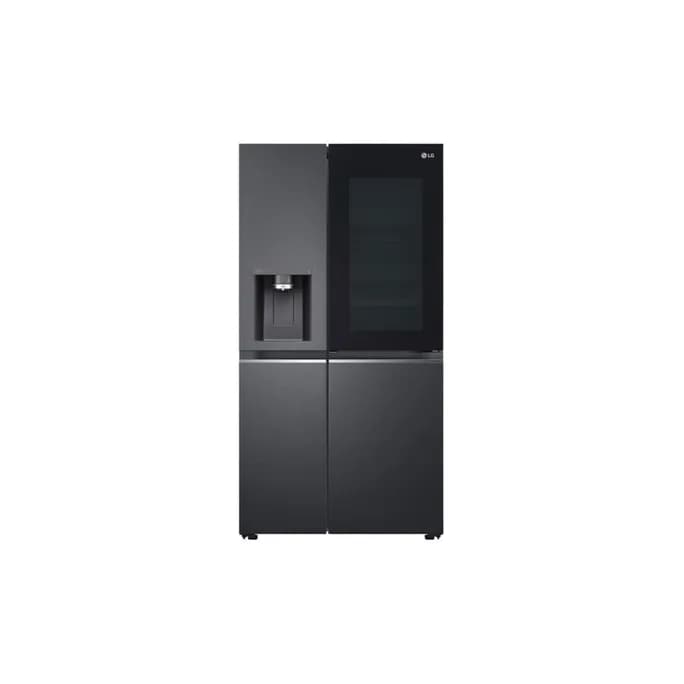 LG GSXB90MCDE InstaView Side-by-Side mit Crushed Ice Edelstahl Dark Inox Look