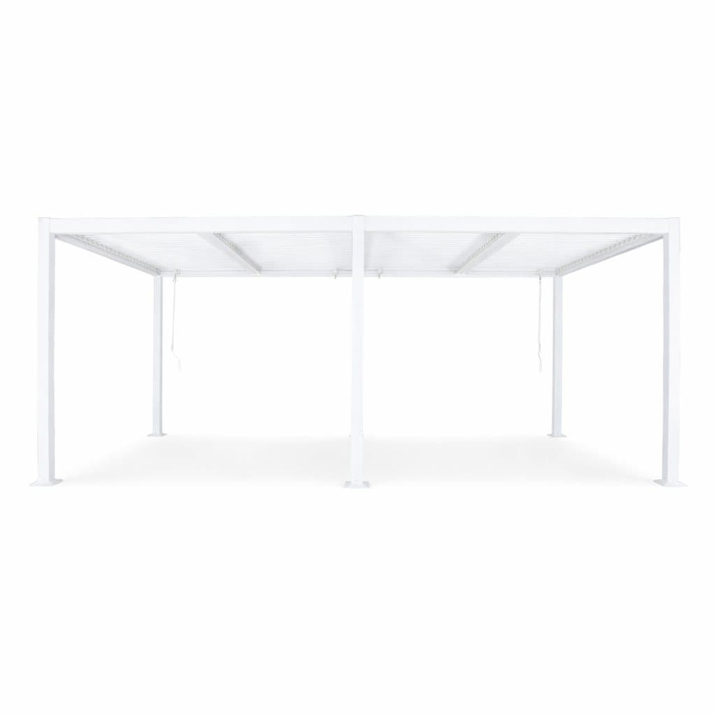 Pérgola bioclimática de aluminio y acero con lamas orientables 6x3m Palace