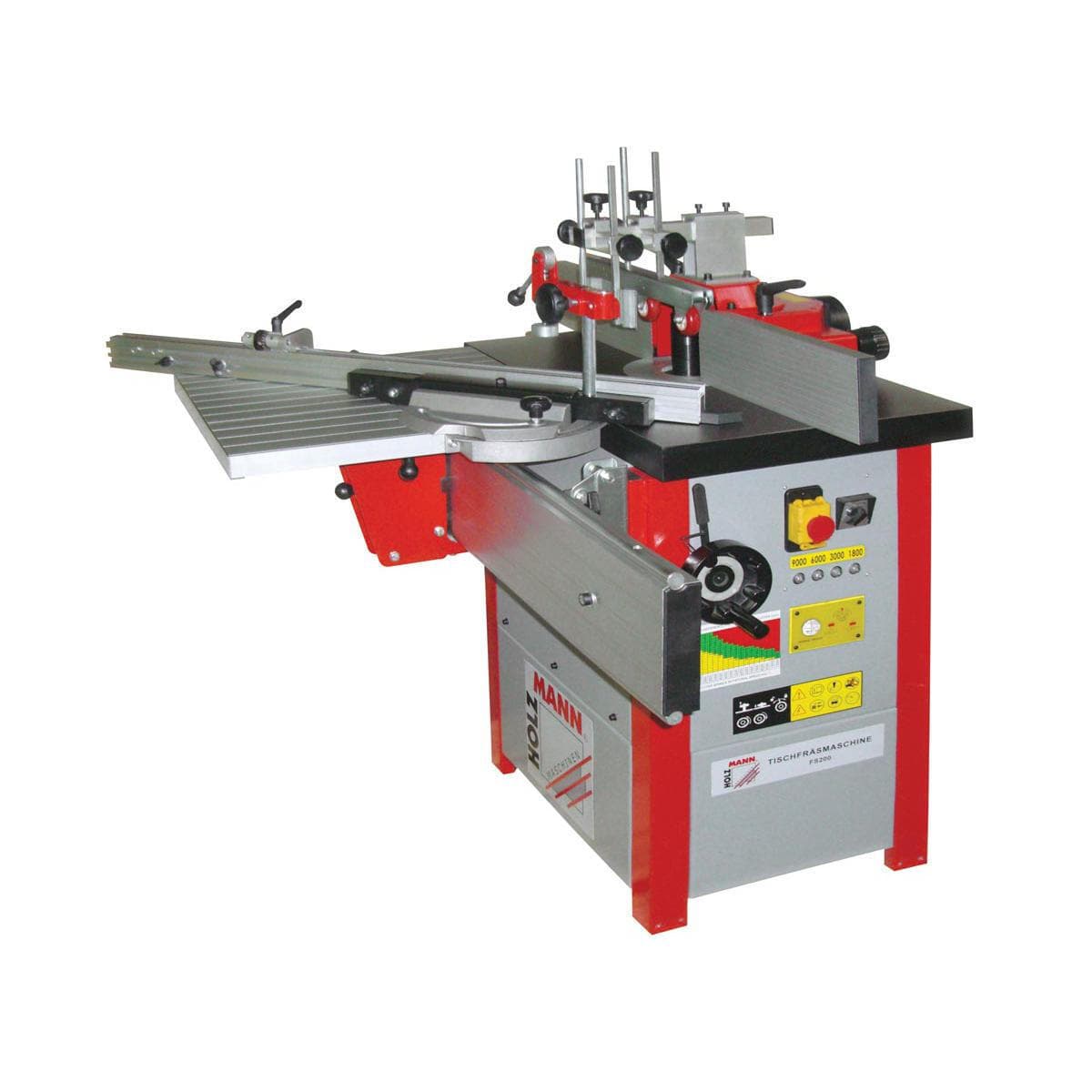 Holzmann FS200 – Toupie 2800 W – 4 vitesses (sans table de chariotage en alu)