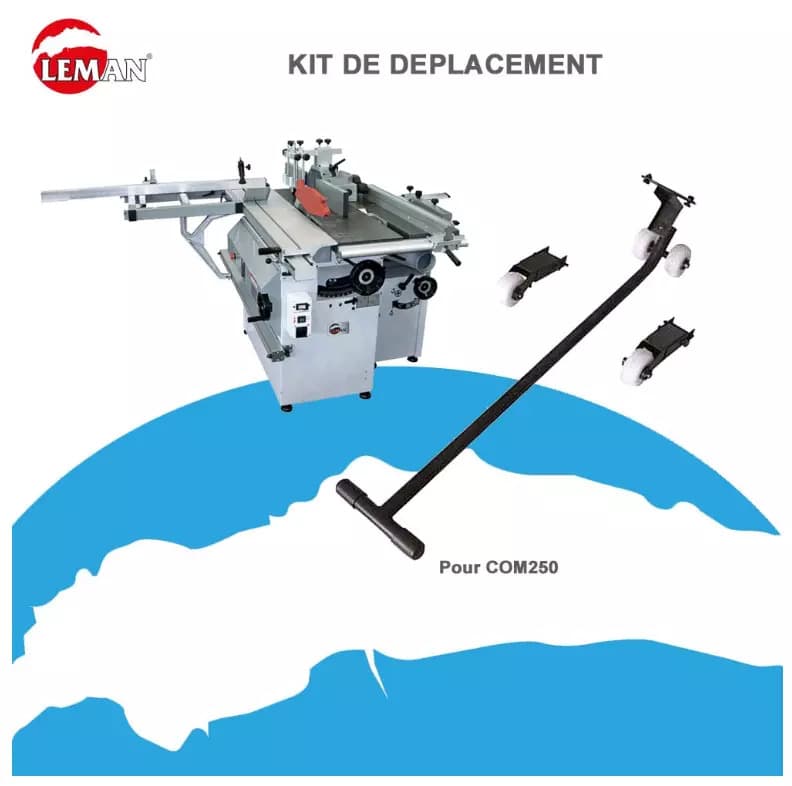 Leman – Kit de déplacement pour combinée à bois COM250