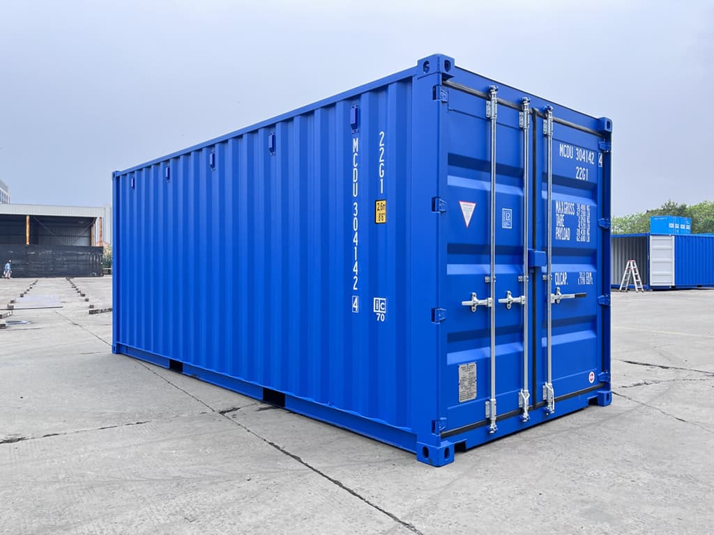 Container 20 pieds Bleu