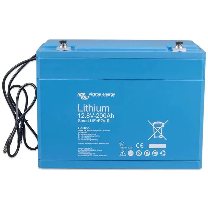 Victron Solarbatterie 12,8/200 Smart, LiFePO4, 12 V, 200 Ah, mit Batterie-Management-System und Bluetooth