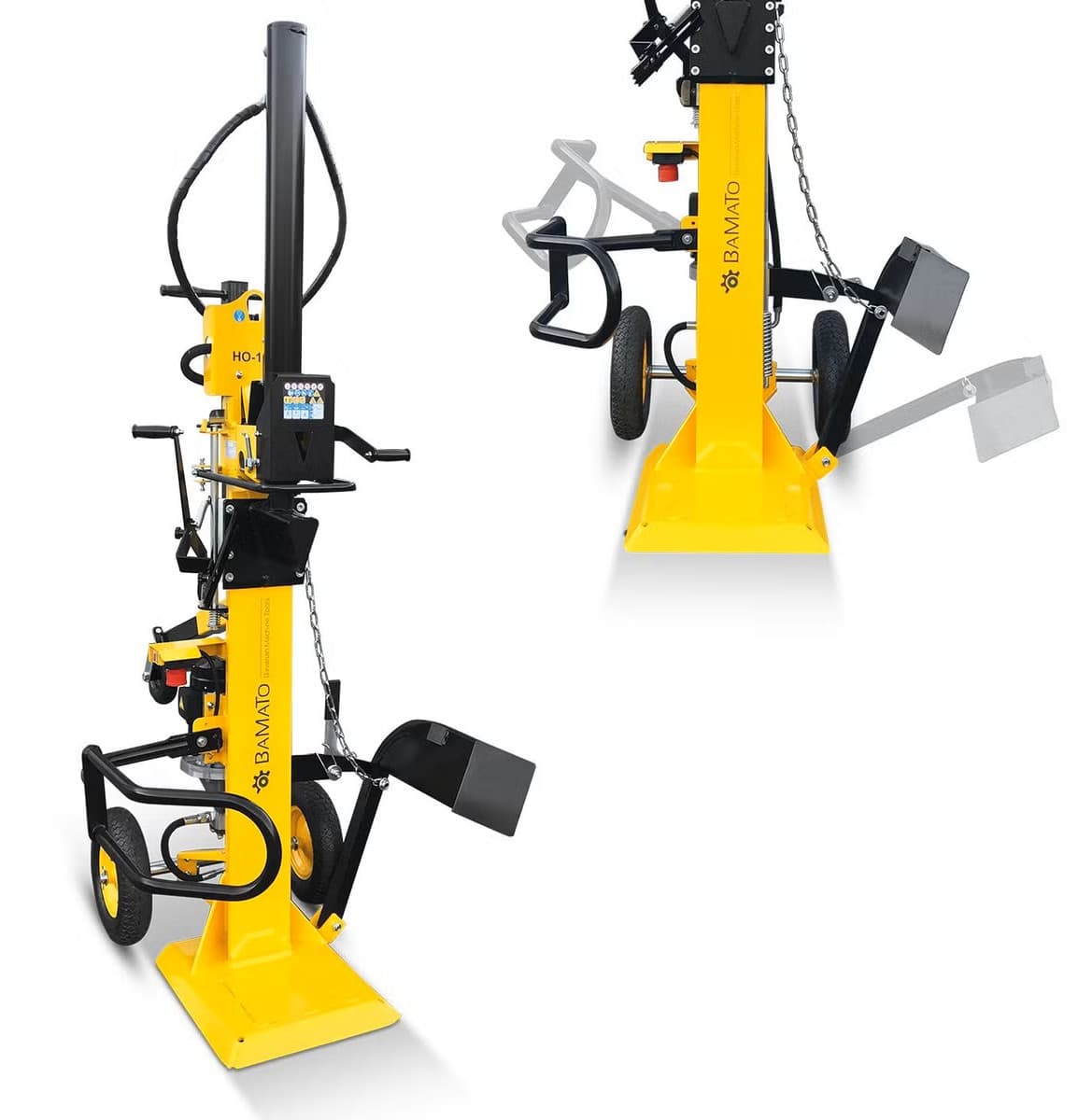 BAMATO Holzspalter HO-16E | 400V | 16 Tonnen | max. Spaltlänge 1100 | 14,2 cm/s Vorlaufgeschwindigkeit | Brennholzspalter